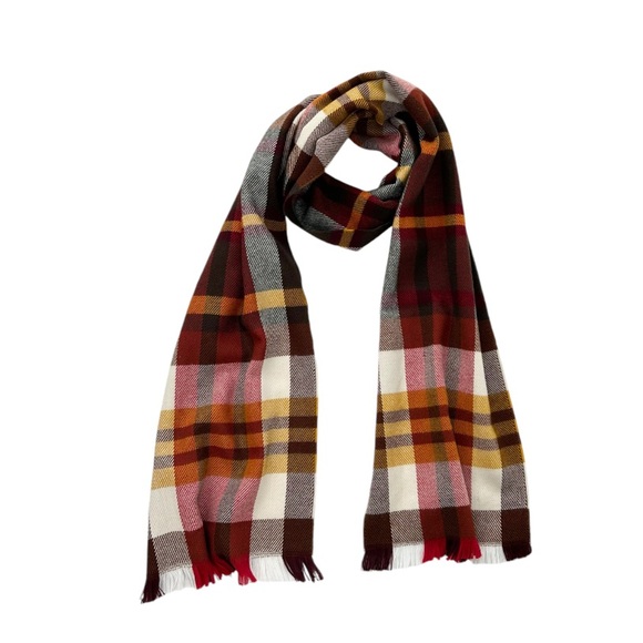 Simons Checkered Scarf Made in France. - Picture 2 of 8